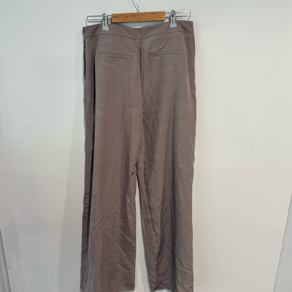 Anthropologie Elevenses Women's Wide Leg Tan Pants - Picture 2 of 9